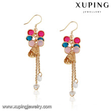 92145 Pendientes colgantes chapados en oro Xuping Jewelry colorful design